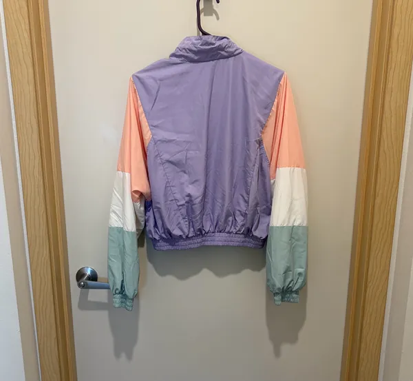Forever 21 Pastel multicolor windbreaker jacket - Image 3