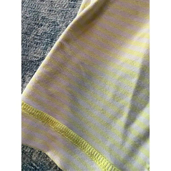 Lululemon Free To Be Tank Slope Stripe Polar Cream Clarity Yellow Size 4 - Image 5