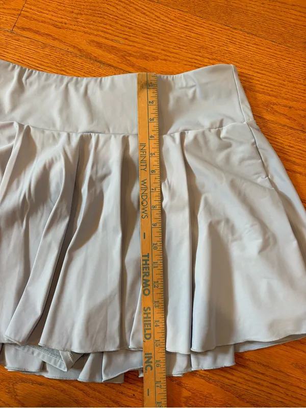 2X Light Blue Pleated Athletic Tennis Skort Skirt Activewear Pickleball Golf - Image 3