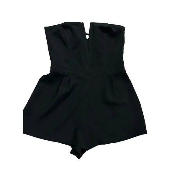 Silence‎ + Noise black deep v notch romper sz 0 - Image 2