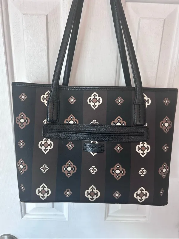 Brighton F328072 Brown & Black Leather Tote Bag Purse - Image 2