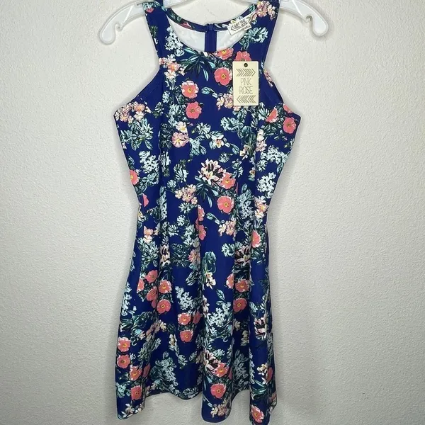 Pink Rose Floral Dress nwt - Image 4