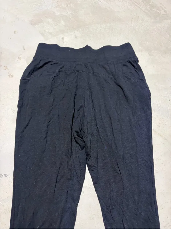 Athleta Black Jogger Pants with Drawstring Waist medium - Image 6