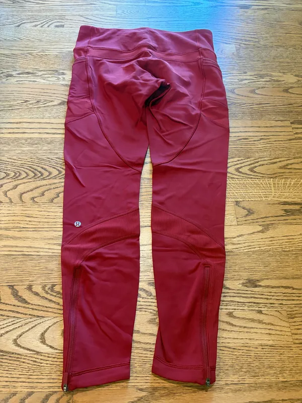 Lululemon Keep The Fleece Tight 28” Dark Sport Red - Image 3