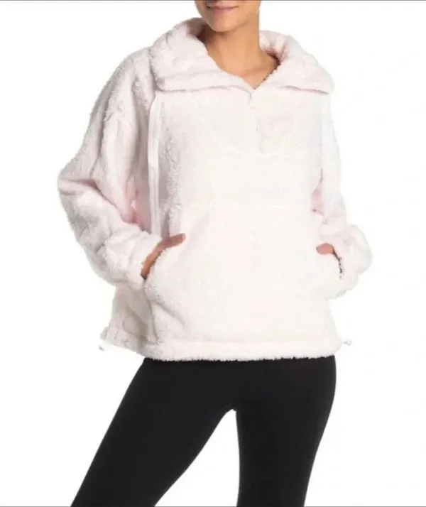 Free People Big Sky Faux Shearling Pullover Jacket - Image 2