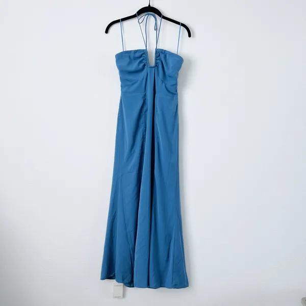 Abercrombie Halter Maxi Plunge Dress - Image 3