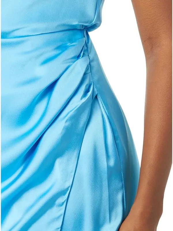 NWT Show Me Your Mumu Jodie Dress Satin Evening Gown Blue Small - Image 4