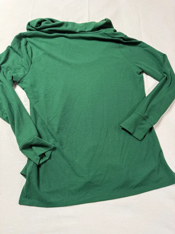 Michael Kors Soft Kelly green Cowl Neck Sweater size XL - Image 7