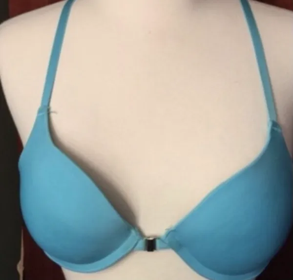 RAMPAGE Turquoise Lace Cheetah Design Racerback Bra - Image 3
