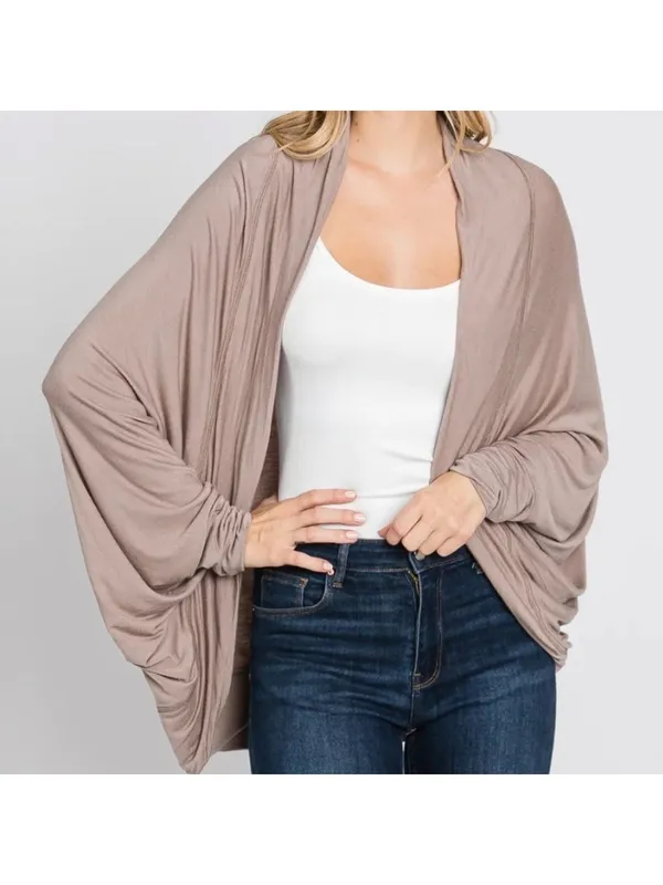 B’Leev Dolman Sleeves Circle Cardigan, Size L - Image 2