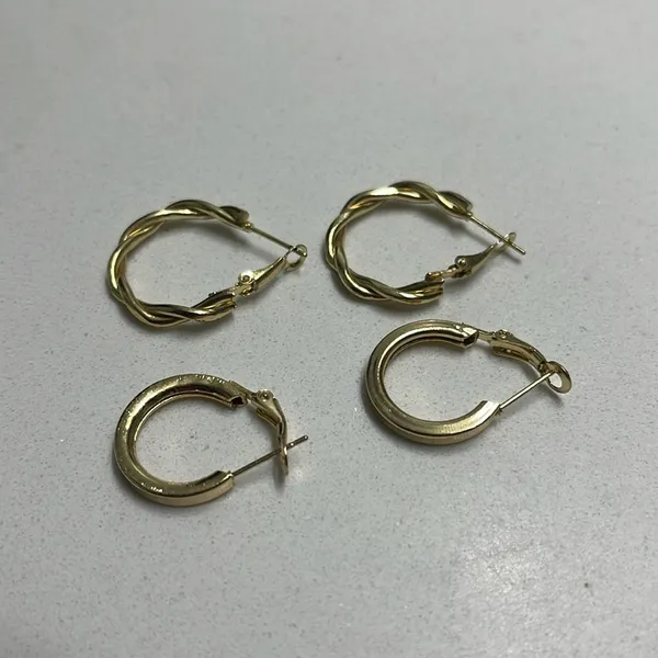 Bohemian Gold & Pearl Earring Set 💛 Lot 3 - Image 2
