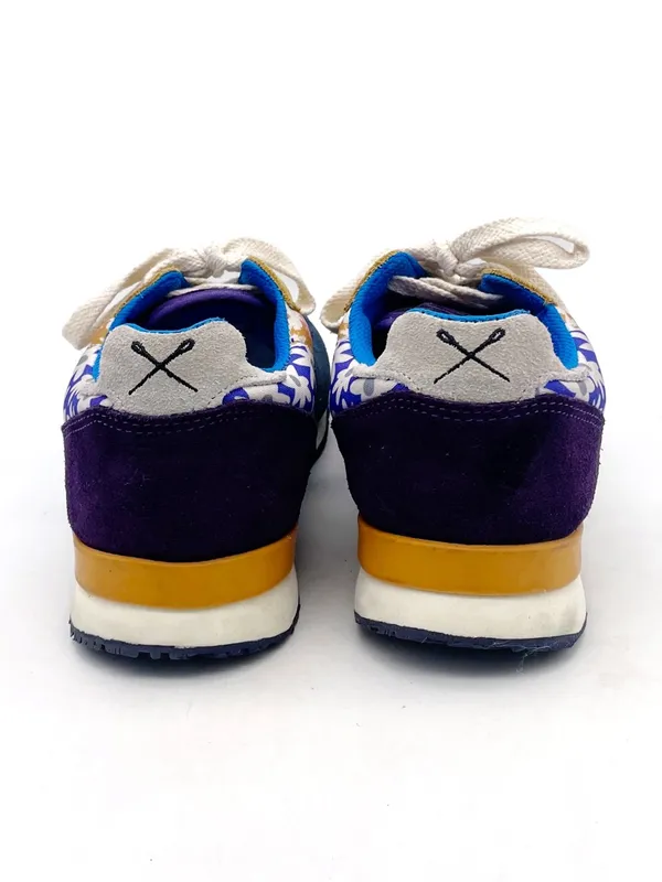 Inkkas Hendrix Jogger Sneakers Women’s Size 7 Patchwork Floral Suede Retro Shoes - Image 6