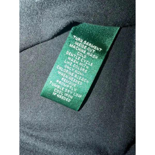 Ralph‎ Lauren Active Color Block Stripe Long Sleeve Cotton Shirt Black Size XL - Image 4