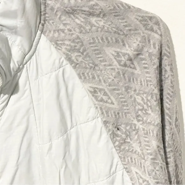 SMARTWOOL Large‎ Smartloft 60 Jacket Light Gray Mountain Fairisle Coat Quilted - Image 3