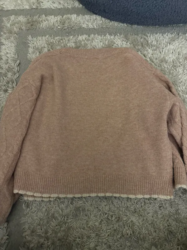 Altar'd State Sweater Cropped Knit Cable - Image 4