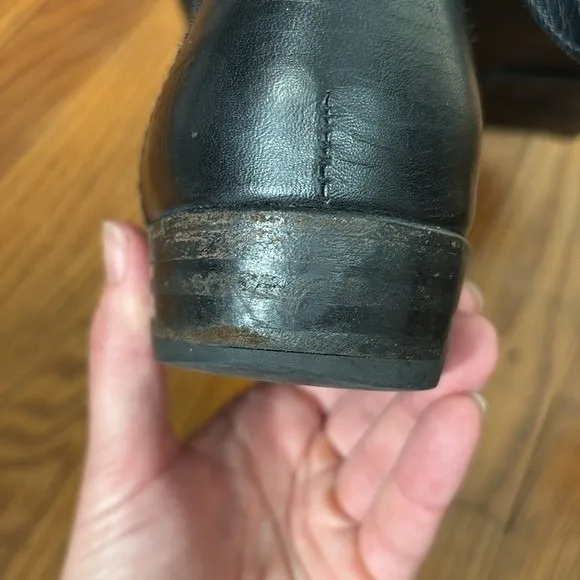 Frye Dorado Tall Leather‎ Riding Boot Black Women's Size 7 - Image 12