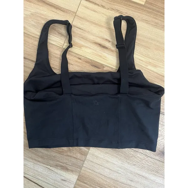 Aerie Offline‎ Wm Med The Hugger Black Athleisure Top Workout Sport Preppy - Image 2