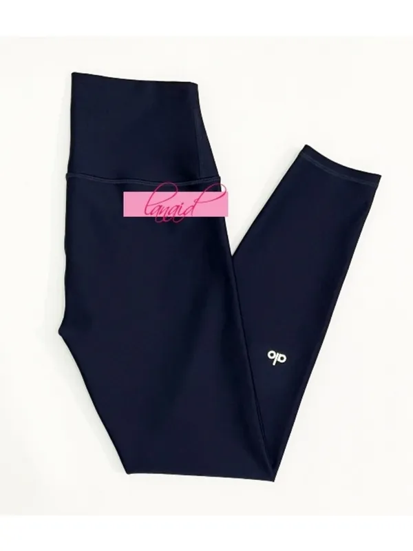 Alo 7/8 High-Waist Airlift Leggings Navy Hi-Rise Waisted Tights Skinny Pants S - Image 6