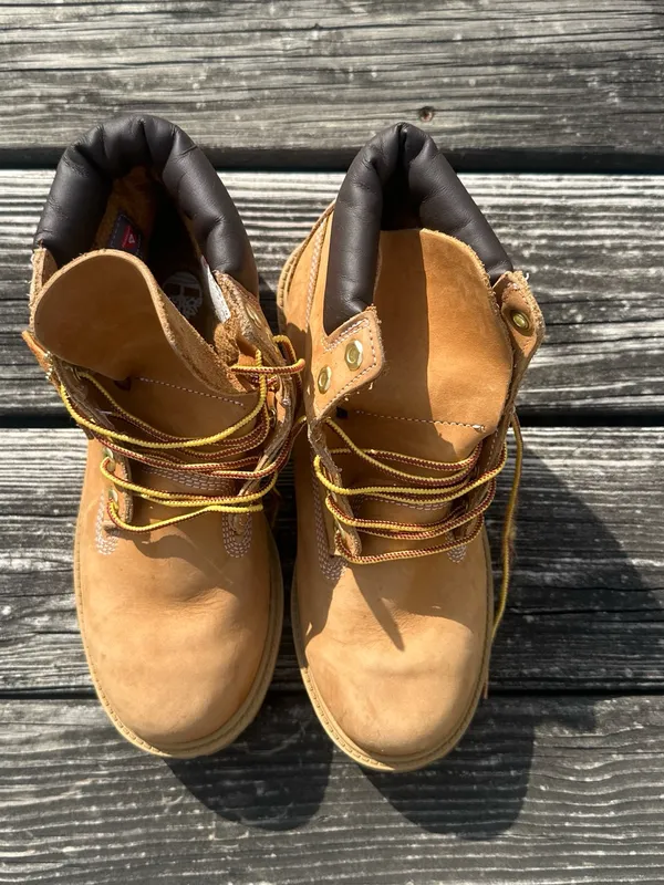 Timberland 6 Inch Premium Waterproof Boot 'Wheat' Nubuck Size 7 Women's Size 8.5 - Image 3