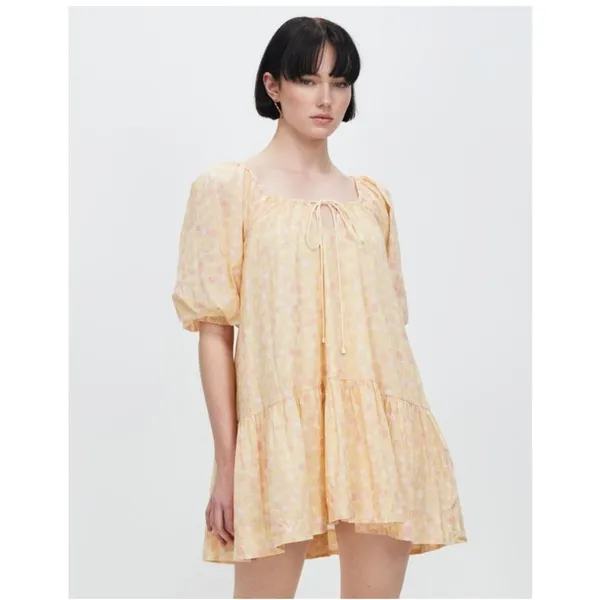 Mon Renn Fling Relaxed Fit Cotton Babydoll Casual Boho Vacation Mini Dress - Image 2