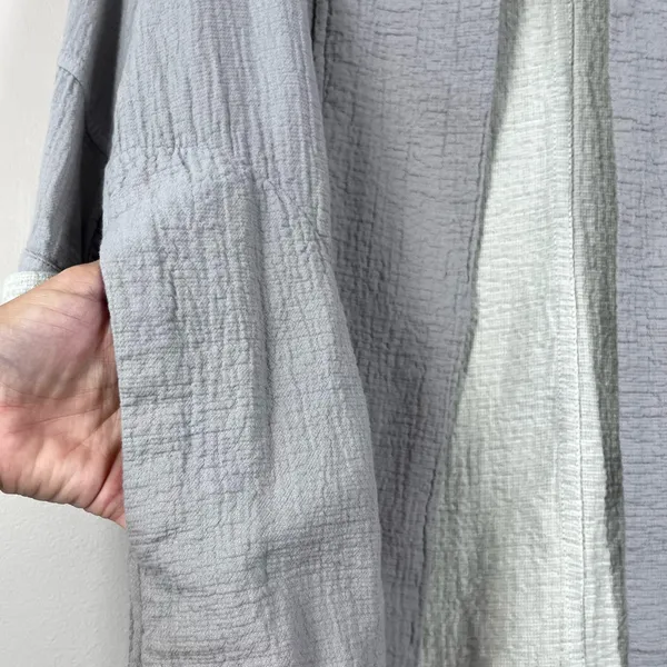 Aritzia Wilfred Lenglen Open Front Textured Jacket Blazer Kimono in Gray XS - Image 4