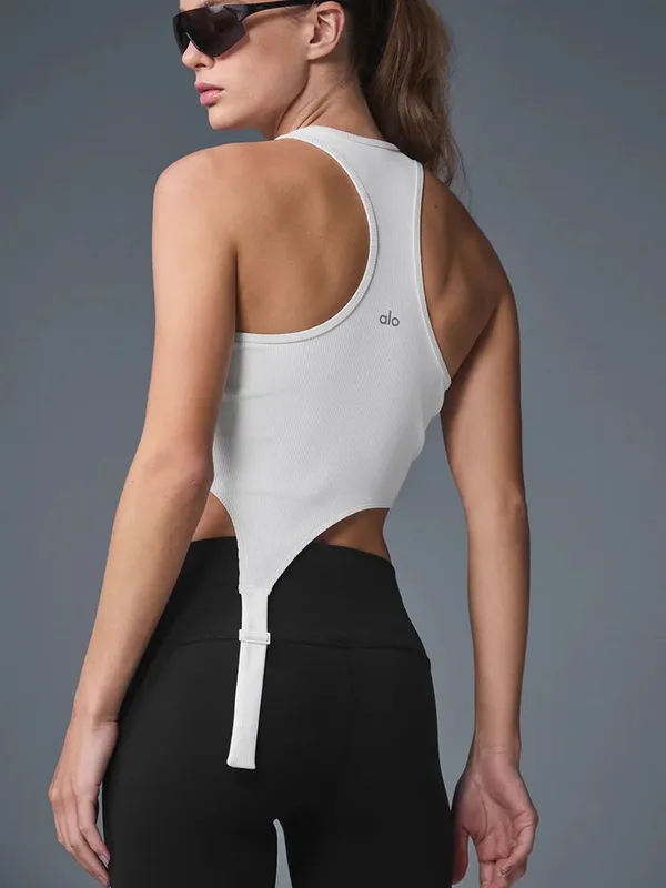 NWT Alo Yoga Alosoft Ribbed Revelation Tank Size medium - Image 2