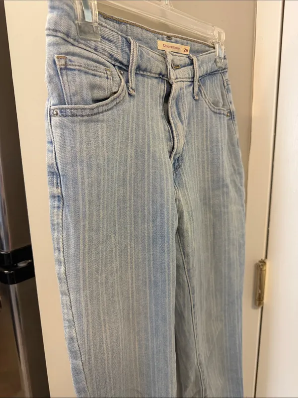 Levi's 721 High Rise Skinny Striped Women's Jeans in sapphire stripe 26 - Image 5
