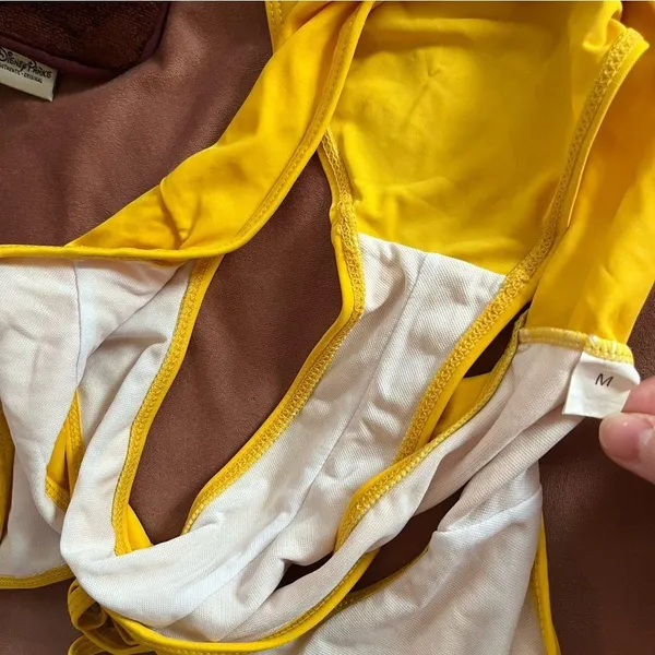 Yellow monokini one piece swimsuit - Image 3
