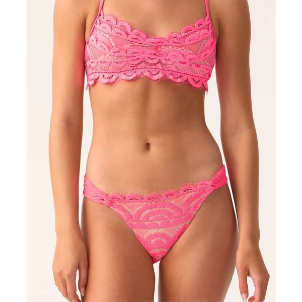 New. PQ tulip pink lace bikini bottom. Large. Retails $92 - Image 5