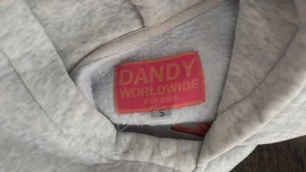 Dandy Worldwide Let's Watch The Sunset Hoodie Grey Small - Image 2