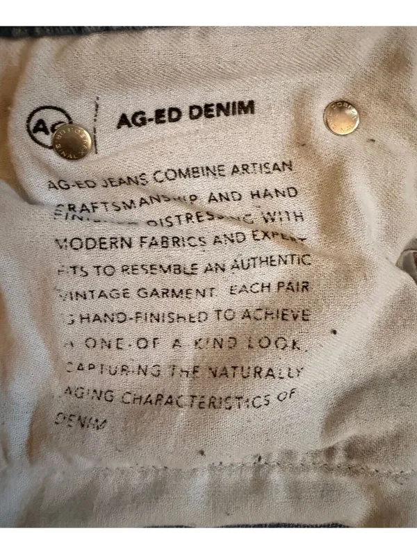 AG Adriano Goldschmied Ex-Boyfriend Slouchy Slim‎ Blue Jeans Size 24R Distressed - Image 8