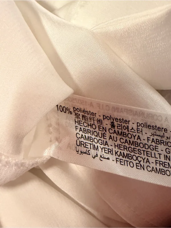 White Zara Button Up Shirt - Image 4