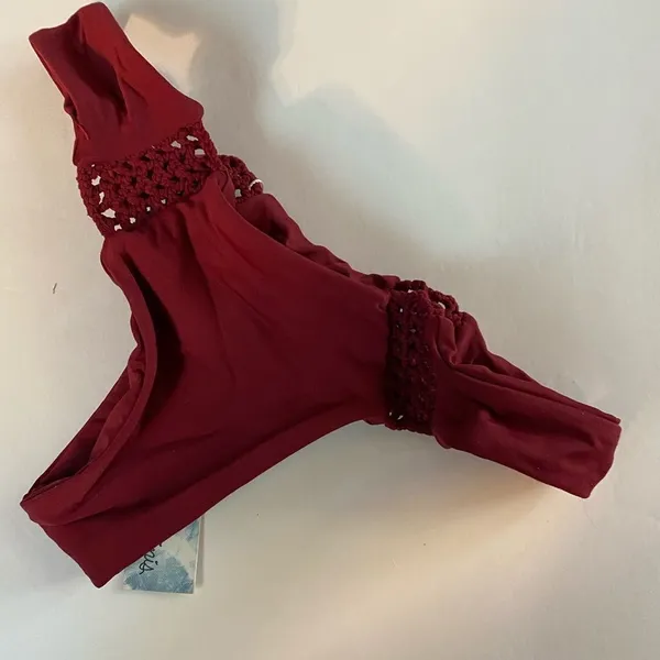 Frankie's Bikinis Malia Bikini Bottom‎ in Maroon NWT - Image 7