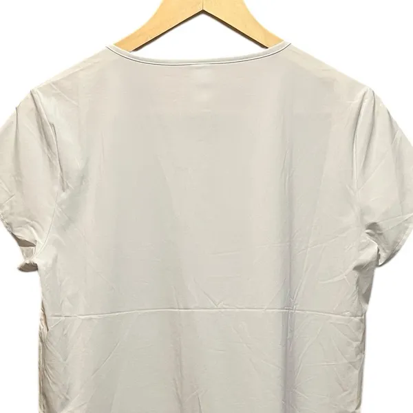 SPANX‎ Yes, Pleats! Performance Tee Shirt White Cloud size Medium - Image 8