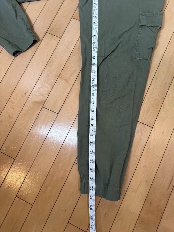 Loft Cotton Lyocell Cargo Jogger Green Size 6 - Image 6