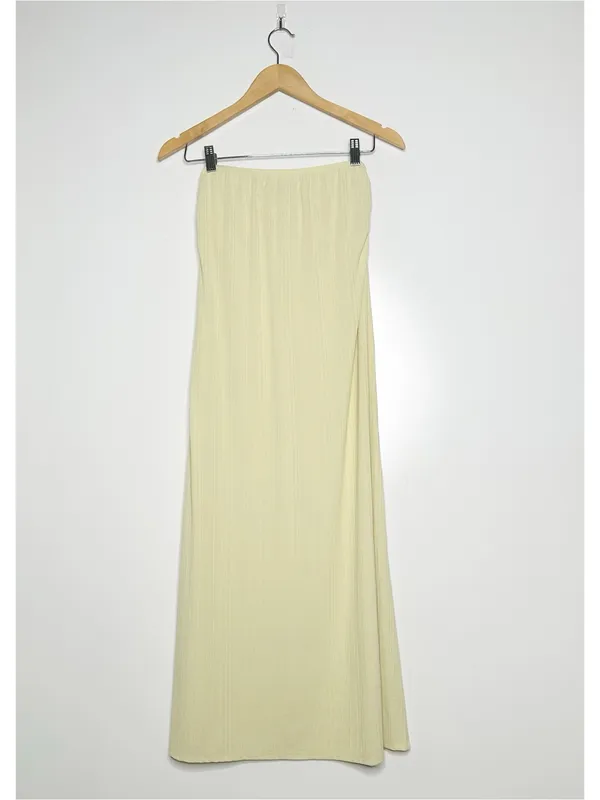 FP Beach Free People Yellow Convertible Midi Dress Maxi Skirt Small - Image 5