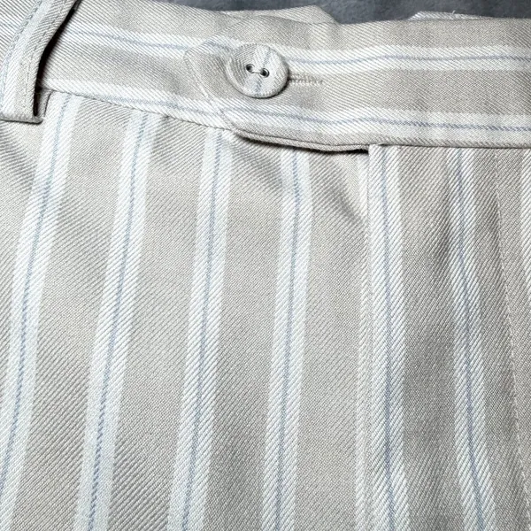 New 7 For All Mankind Womens Size 6 Beige Striped Wide Leg Trouser Pants Work - Image 7
