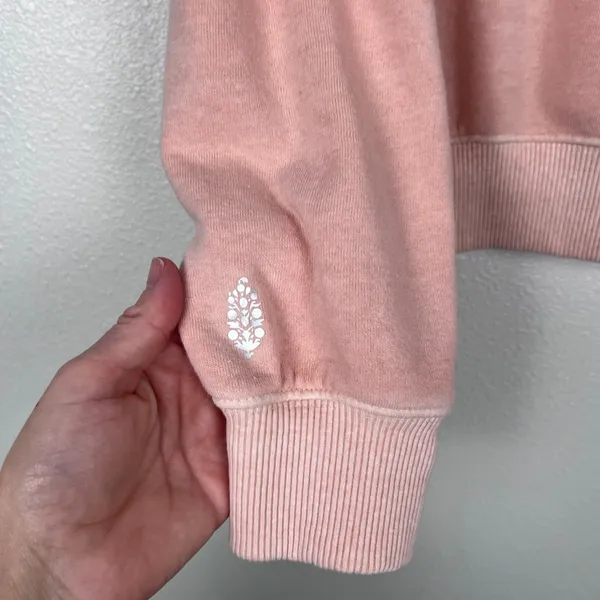FP Movement Free People Believer Hoodie Pink Lace Up‎ Sweatshirt Womens M - Image 11