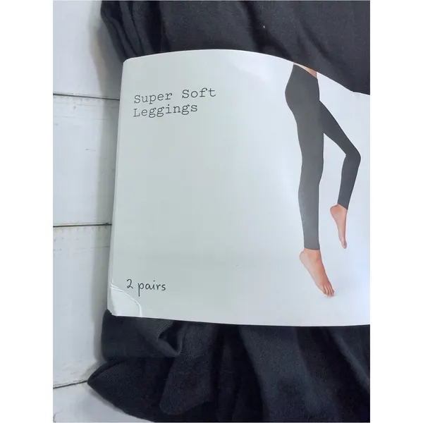 A New Day Black Super Soft Leggings 2 Pack Women's Size XL NWT - Image 5