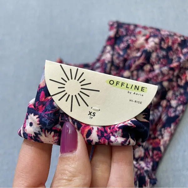 New Aerie Offline Hi Rise Crossover Legging Size XS in Floral - Image 5