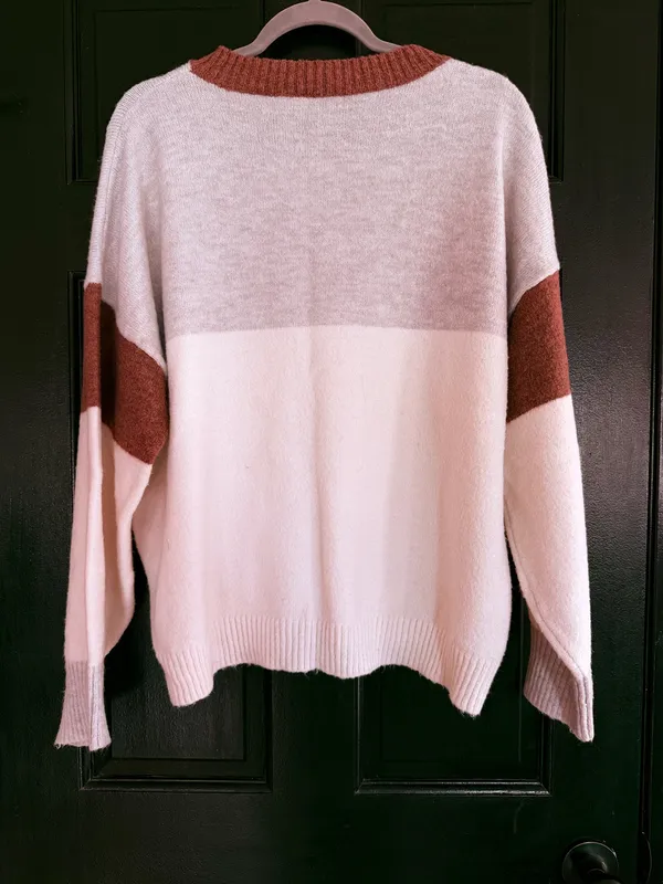 Lush color block sweater - Image 3