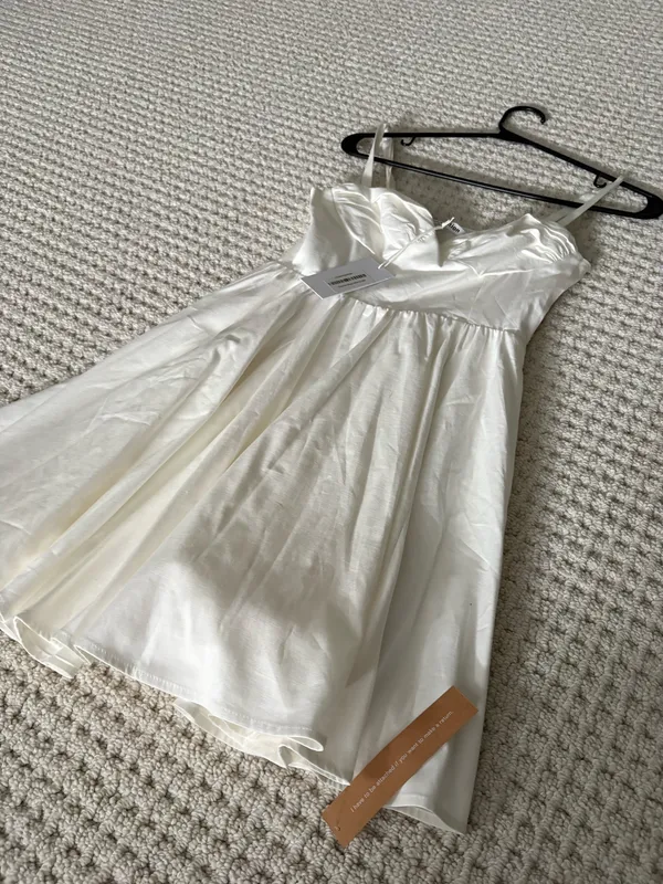 Reformation Dress White Mini - Image 4