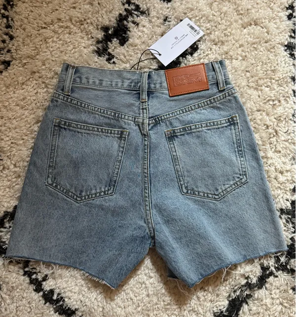 Princess Polly Criss-Cross Jean shorts - Image 3