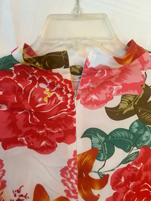 Floral Print Tiered Mini Dress Featuring Ruffled Skirt & Ruffled Bell Sleeves - Image 8