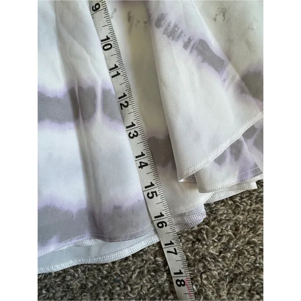 Lululemon White Purple Tie Dye Sporty Mini Skirt Skort Womens 14 Athletic Casual - Image 5