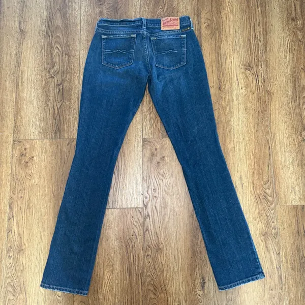 Y2K Lucky Brand‎ Zoe Straight Jeans Womens 0/25 Dungarees Hipster Low Rise Denim - Image 2