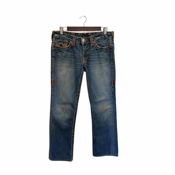 Y2K True Religion Johnny Super T World Tour Low Rise Jeans USA 30 - Image 3
