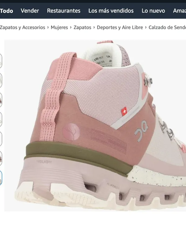 On Cloudtrax Rose/Ivory hiking sneakers - Image 2