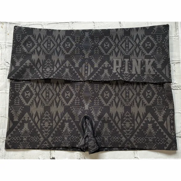 PINK Victoria’s Secret Tribal Print Fold Over Yoga Shortie Shorts - Image 6