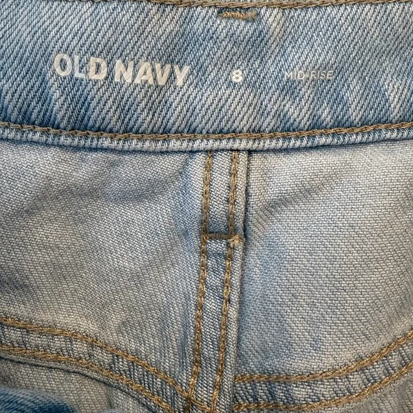 Old Navy Women's Maria Mid Rise Column Front Slit Denim Midi Skirt Size‎ 8 - Image 7